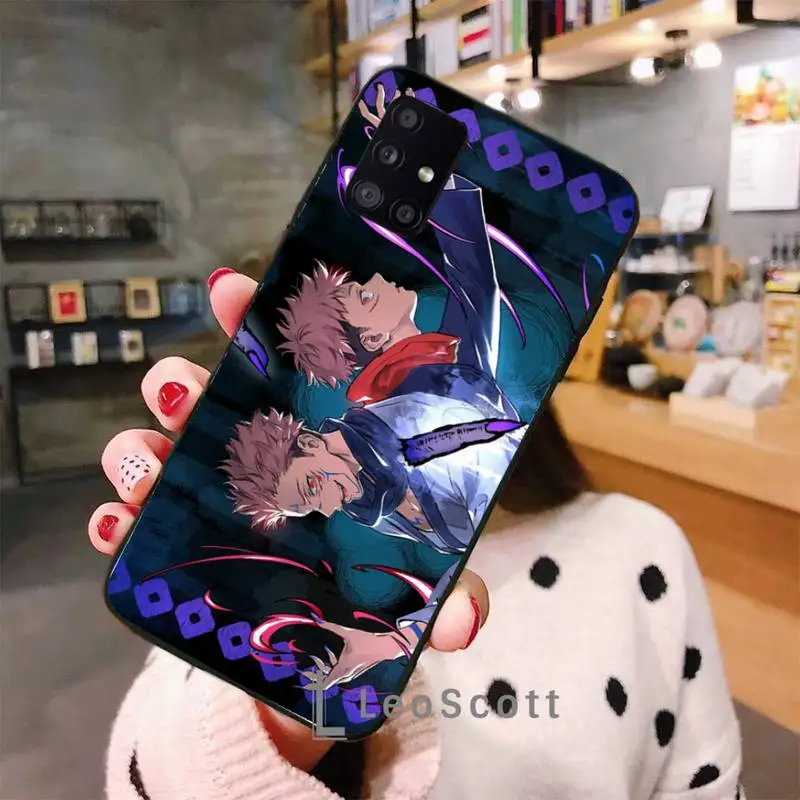 

Cartoon Anime Jujutsu Kaisen Phone Case For Samsung A40 A31 A50 A51 A71 A20E A20S S8 S9 S10 S20 Plus note 20 ultra