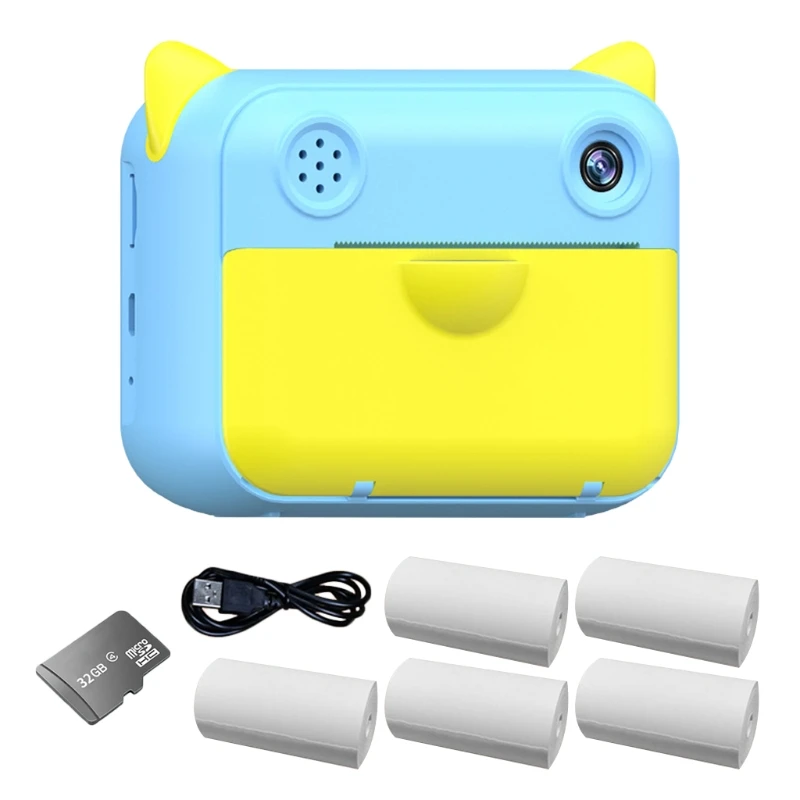 

T5EC Kids Instant Print Camera Polaroid Toys Children Digital Thermal Printing Camera