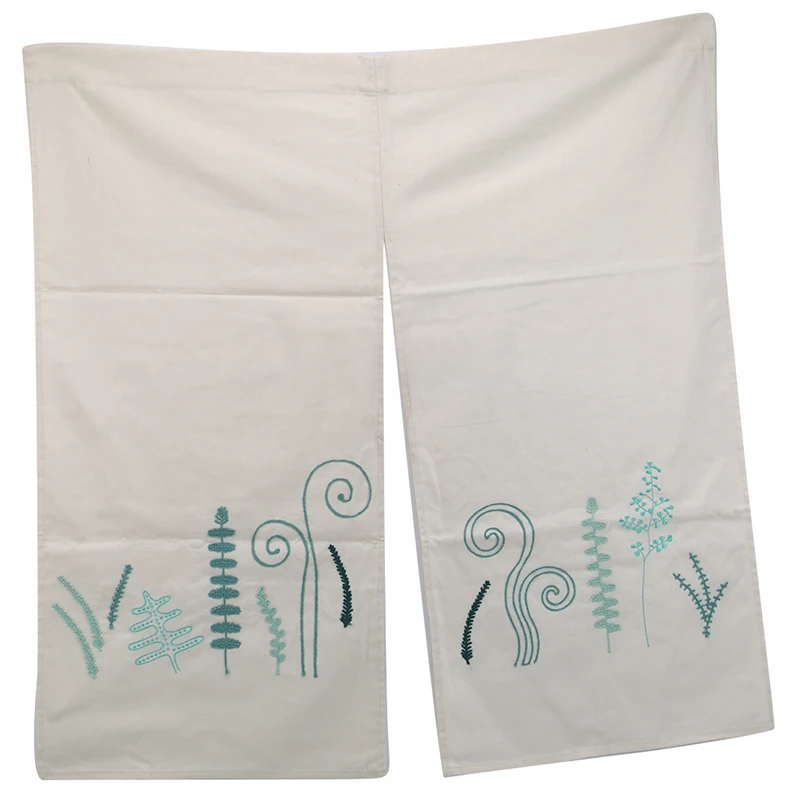 Летняя декоративная занавеска в китайском стиле Цветочная на дверь для прихожей