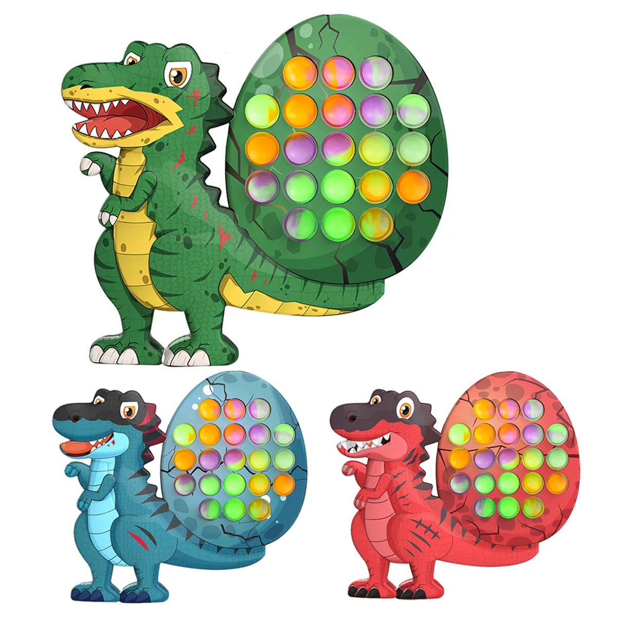 

Dinosaur Animal Fidget Toys,push Bubble Sensory Fidget Toys-stress Relief Silicone Pressure Relieving Toys Surprise Christmas