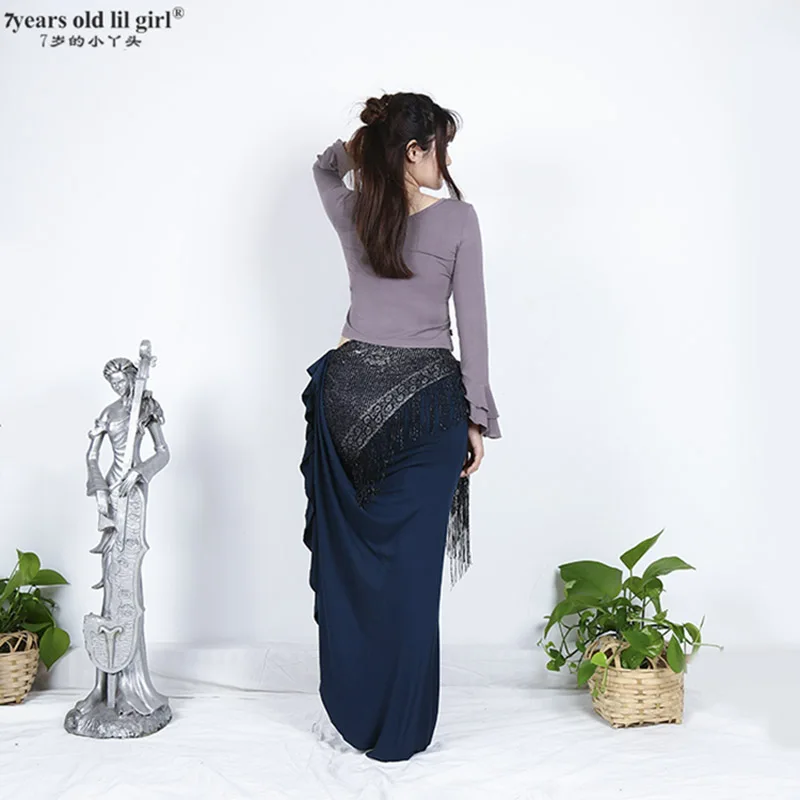 Топы для танцев фламенко квадратная Латиноамериканская блузка женщин и девушек