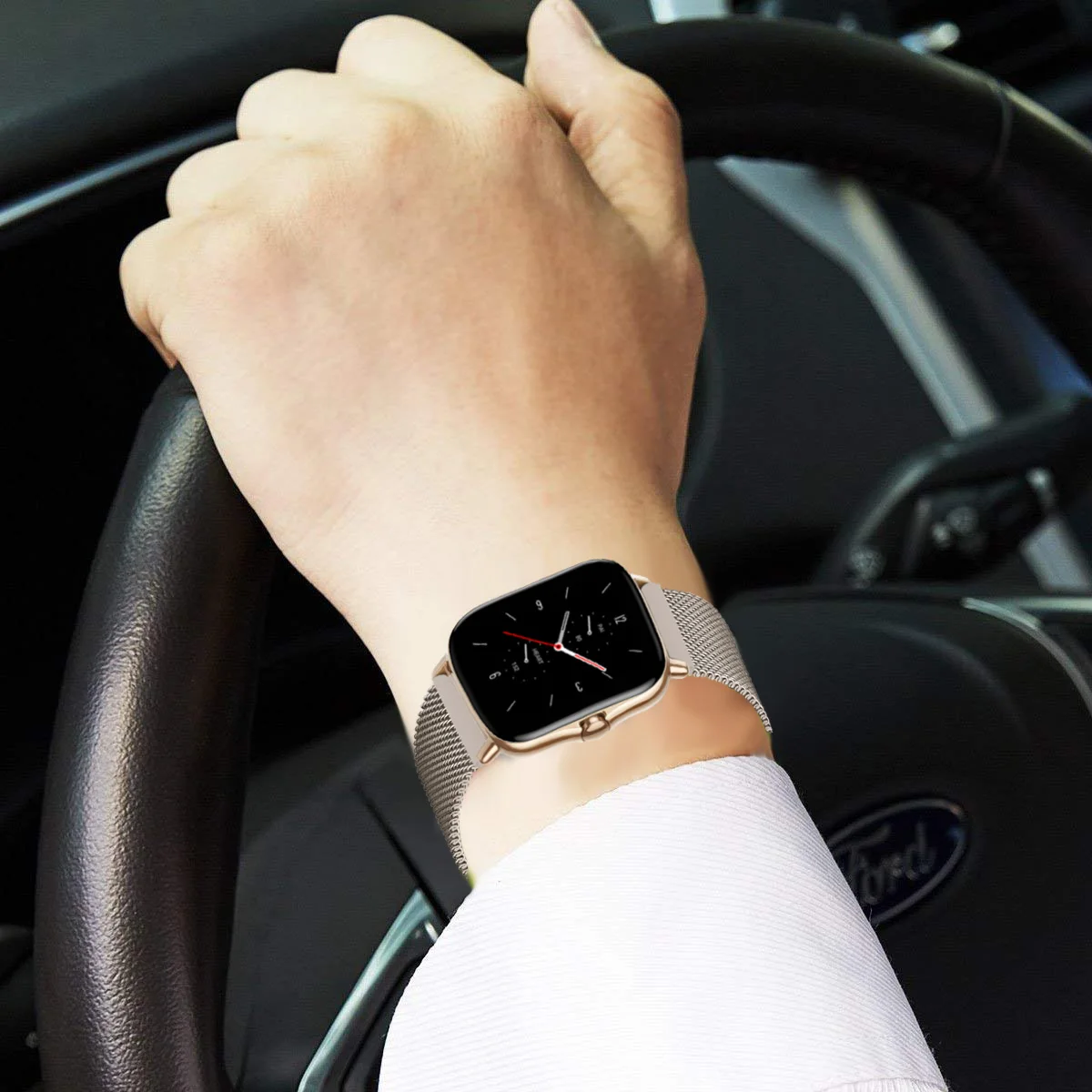 Ремешок для часов Amazfit GTS/2e/GTS2/GTR 42/47 мм/stratos 2/3 металлический браслет с магнитной