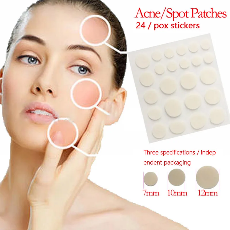 

36 stickers / bag Acne Stickers Transparent Invisible Hydrocolloid Acne Patch Low Stimulus Moist Dressing Skin Care Tool TSLM1
