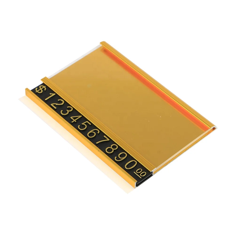 Алюминиевая Этикетка Рамка плоский настенный знак дисплей клейкая настенная