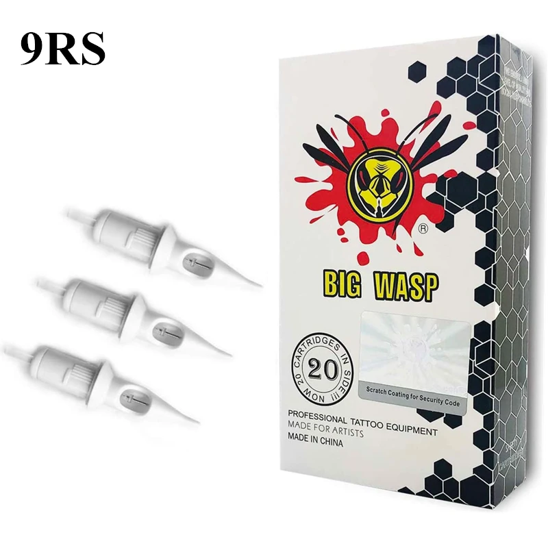 BIGWASP белый развивались Одноразовые стерилизованные Безопасность 9RS картриджи