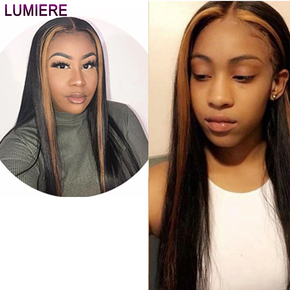 13X4 прямые кружевные передние человеческие волосы парики для черных женщин