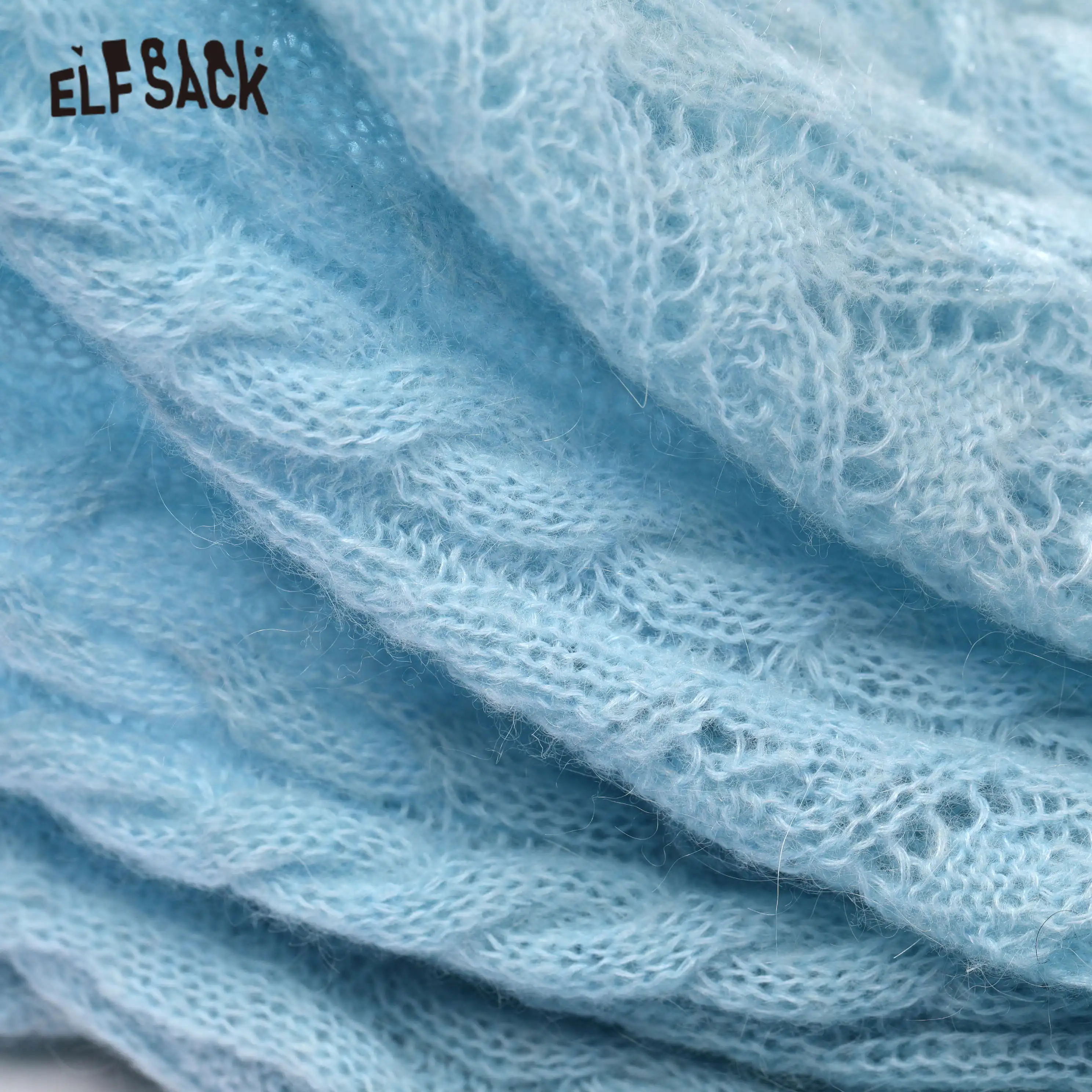 ELFSACK Solid Bows Applique Women Casual Knit Pullover Sweaters,2021 Summer Vintage Minimalist,Casual Girly Daily Sweet Top