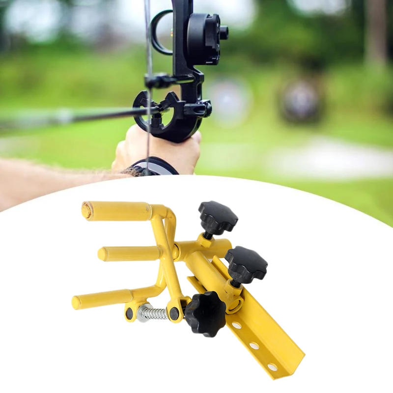 

Stainless Steel Adjustable Archery Parallel Bow Vise Support Bow Stand Archery Sport Competition Equipment for Hunting