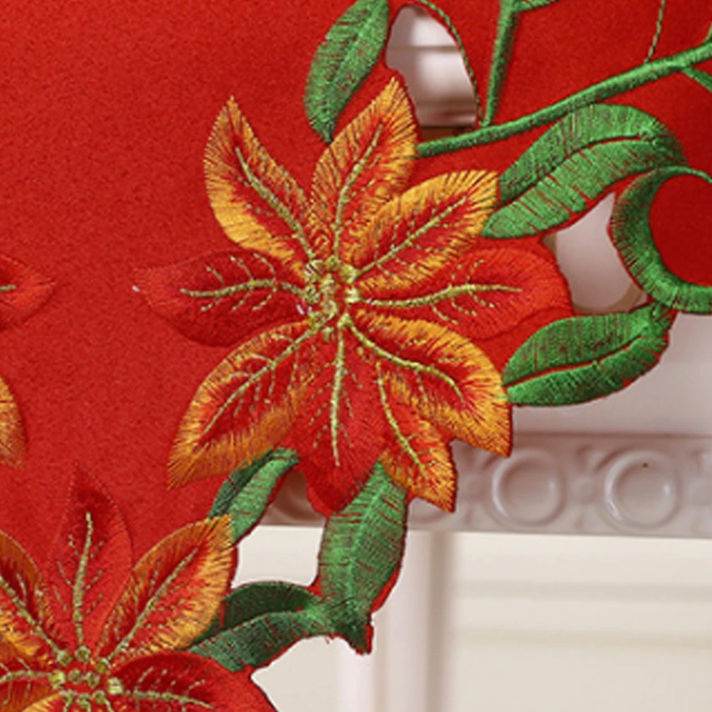 1 шт. Рождественская скатерть с вышивкой в стиле кантри для стола флаг рабочего