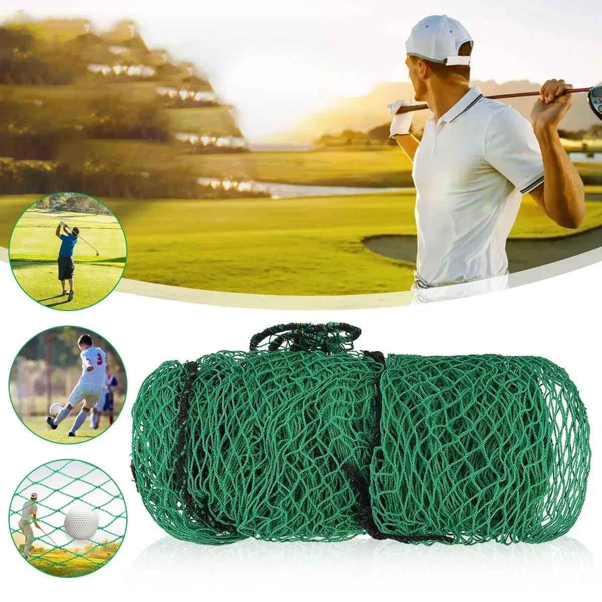 Fiyat 3M X 3M Golf Pratik Net Ağır Darbe örgü Ip Sınır Spor Bariyer Eğitim örgü örgü Açık Eğitim Aksesuarları