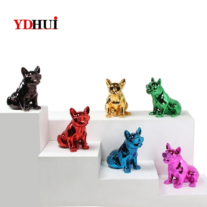 Французский бульдог большой полимерный персональный модный Гальванизированный