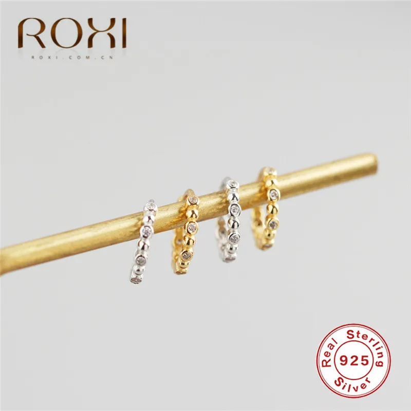 Женские серьги-гвоздики из серебра 100% пробы с цирконом | Украшения и аксессуары