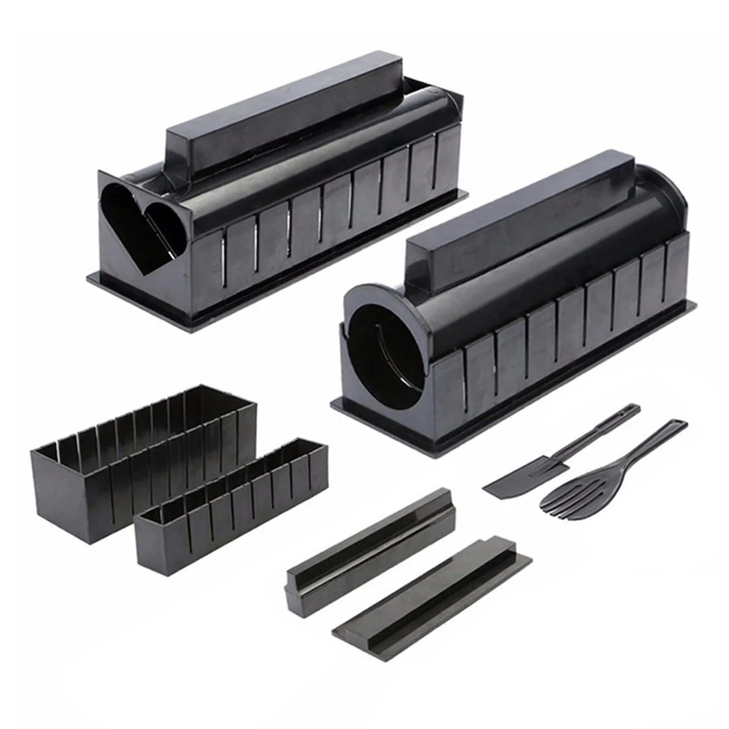 

10pcs DIY Sushi Mold Onigiri Rice Ball Food Press Triangular Sushi Maker Mold Sushi Kit Japanese Kitchen Bento Accessories