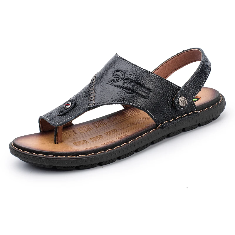 

cuir heren size sandalen roman leather sandale uomo verano sandal hombre zandalias beach couro 2020 masculino summer para cuero