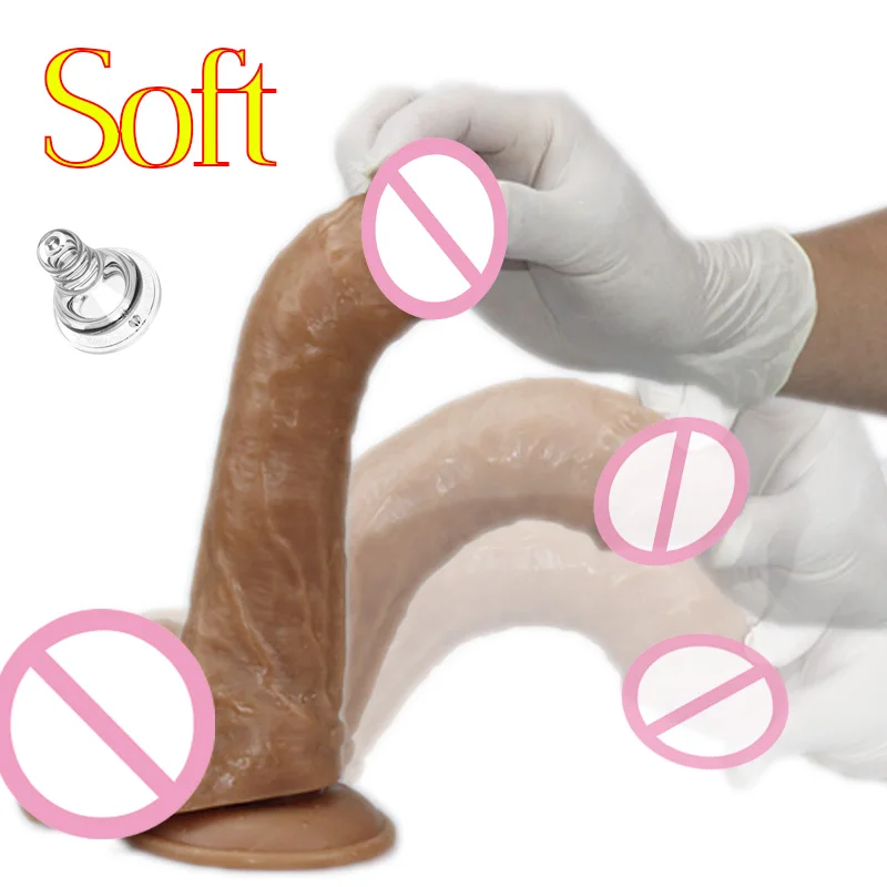 Большой фаллоимитатор Реалистичный Пенис с присоской женские фаллоимитаторы