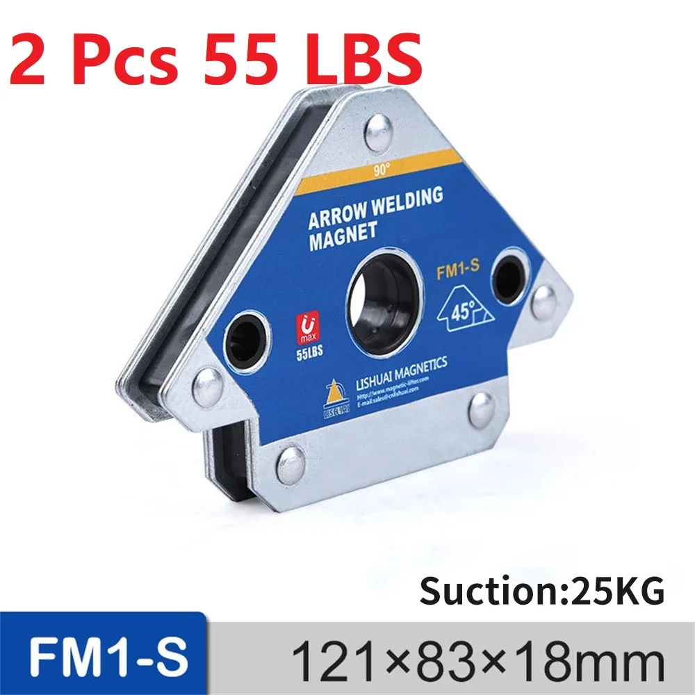 

2PCS 55LBS Magnetic Welding Holder Corner Positioner Soldering Locator for Welding Angles Magnetic Welding Magnet Holder FM1-S