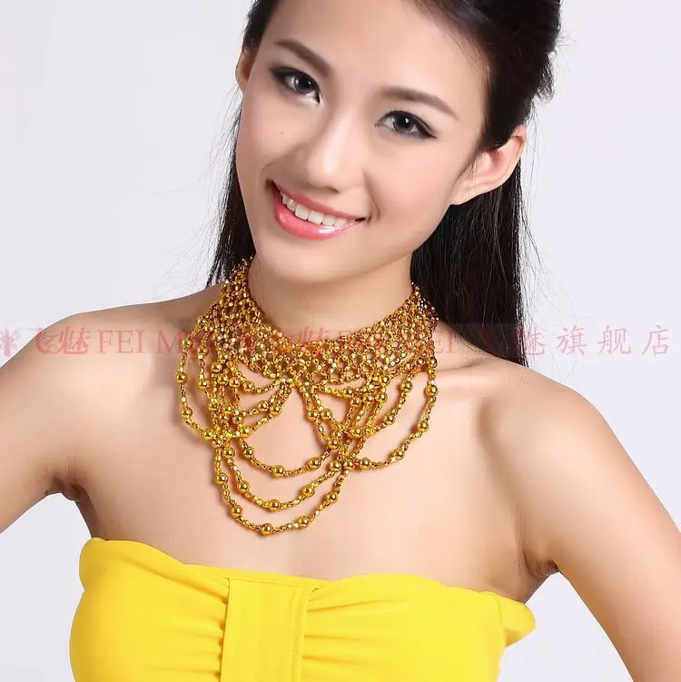 Новый! бусы танец живота аксессуары старший кисточкой ожерелье для женщин