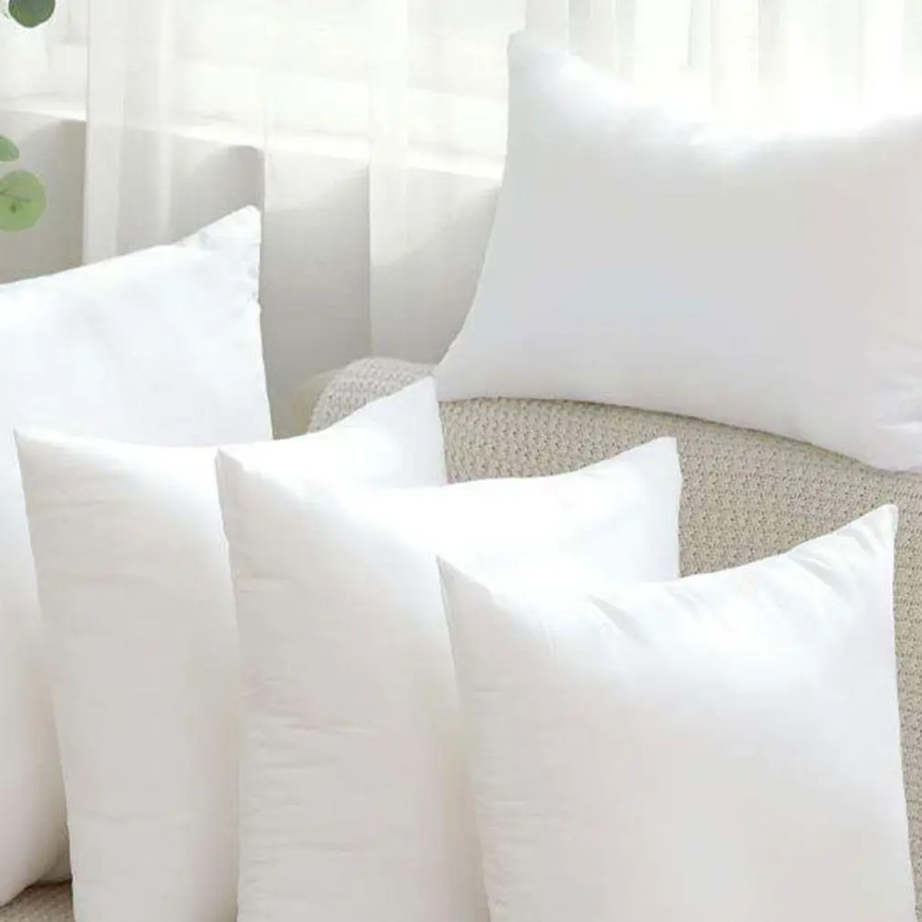 

White Cushion Insert Filler PP Cotton Throw Pillow Inner Core Decor Car Chair Soft Seat Cushion 45*45cm