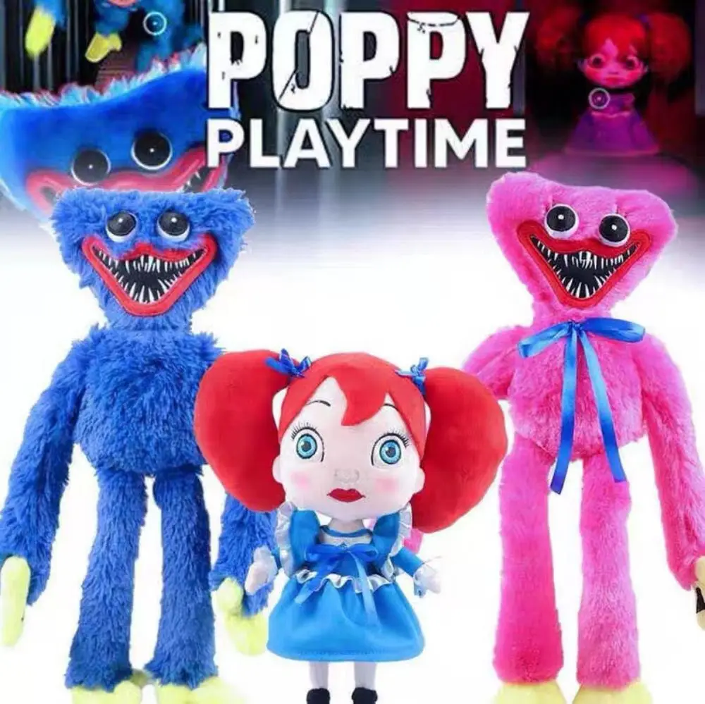 

40cm Huggy Wuggy Plush Toy хаги ваги Poppy Playtime Game Character Horror Doll ragdoll Cute Cartoon Game Dolls Kids Gifts boy