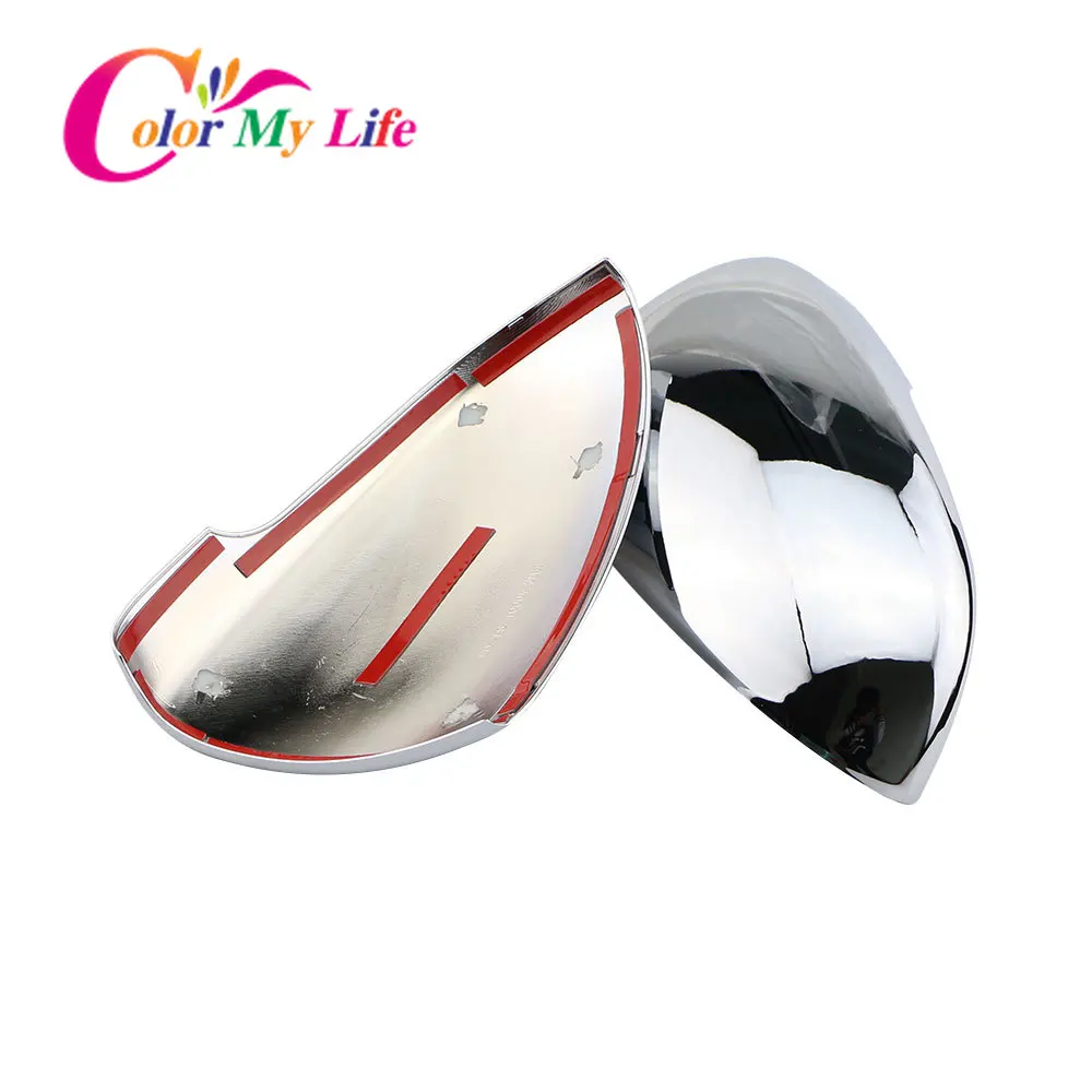 2 шт. автомобиля хром Зеркало заднего вида Защитная крышка наклейка на зеркало