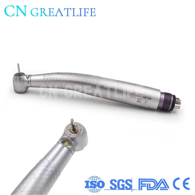 Dental Lab Handpiece Nsk Style 6 Way Spray High Speed Handpiece Led Dental High Speed Handpieces with Led