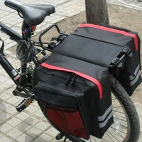 carry large capacity bag bicycle rear rack saddle pannier tail bag rear seat bag
