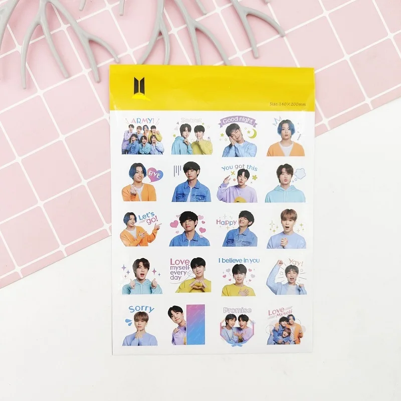 

KPOP Bangtan Boys BP Sticker Bubble Sticker Sticker New Peripheral Customization