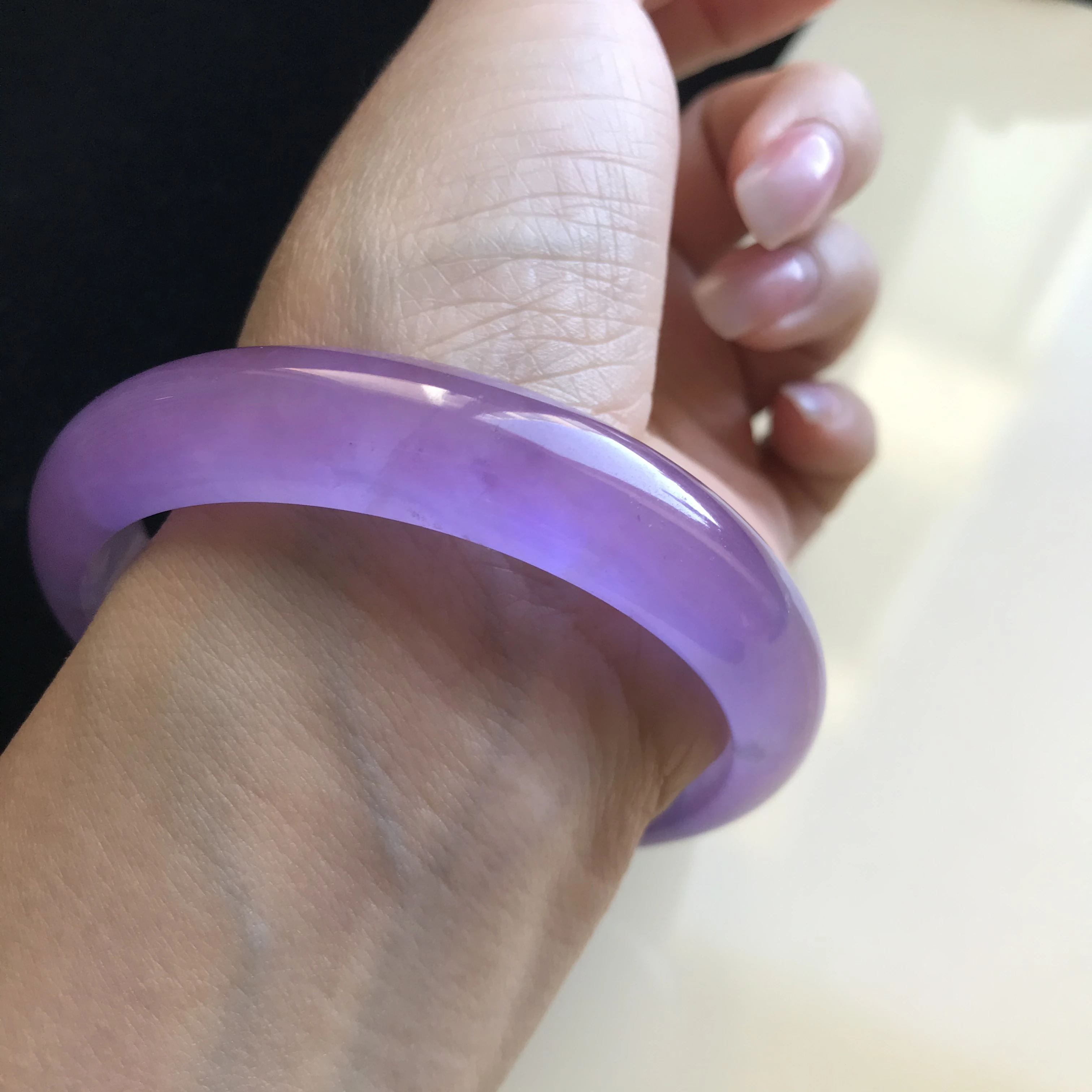 

Burma 100%Genuine High-end Jadeite Bracelet Jewelry Jade Bangles For Women 60mm (With Certificate)