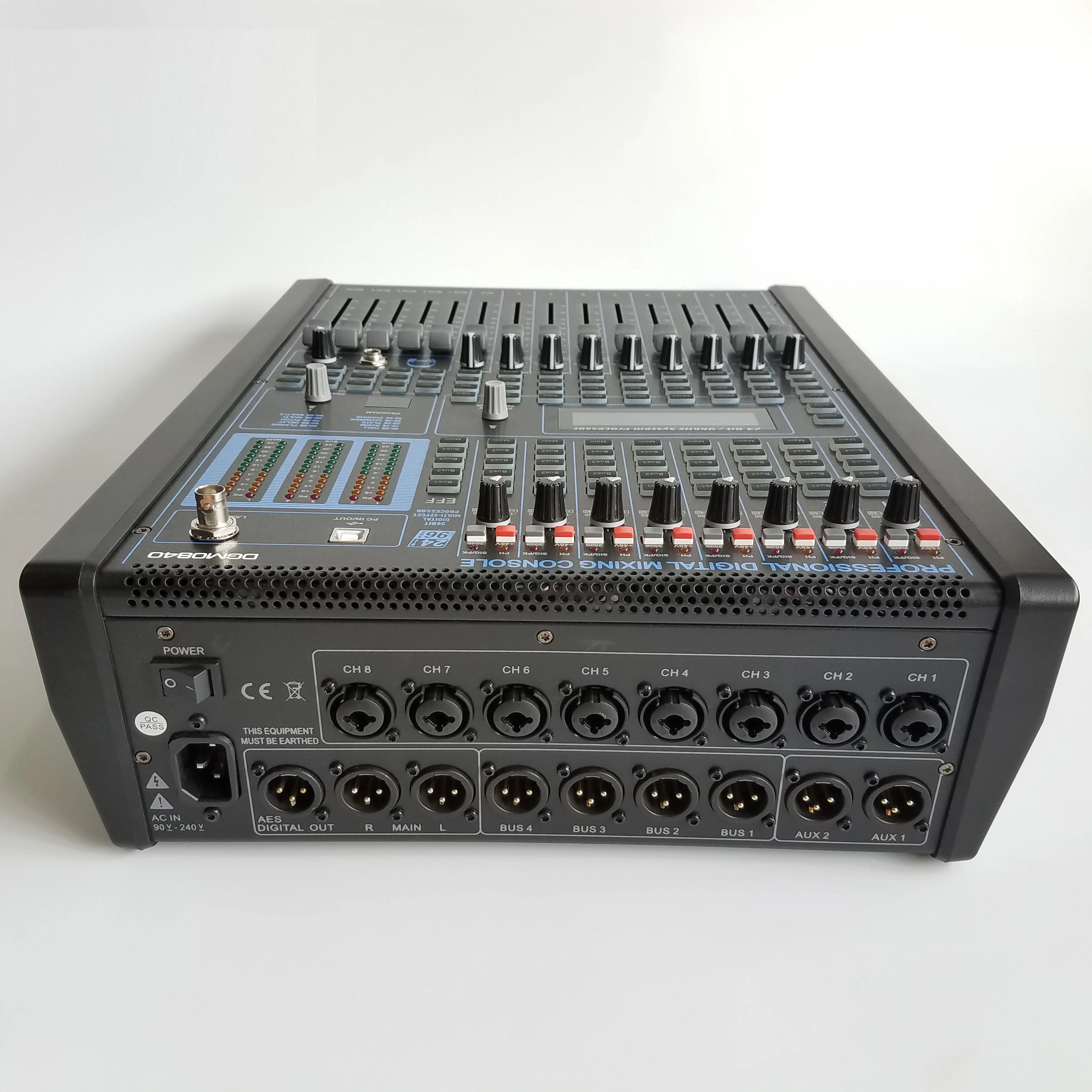 Профессиональный микшерный пульт 8-канальные цифровые миксеры 19 дюймов DJ Mikser DGM840