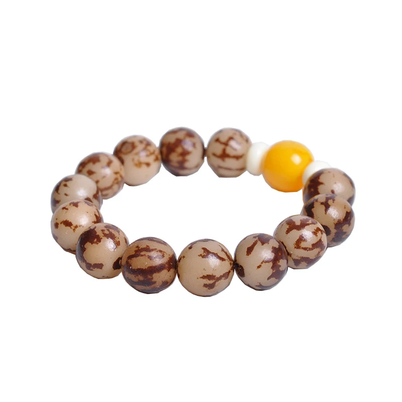 12 мм Цветок Бодхи & бусы с пчелиным воском Тибетский браслет буддистский|Плетеные