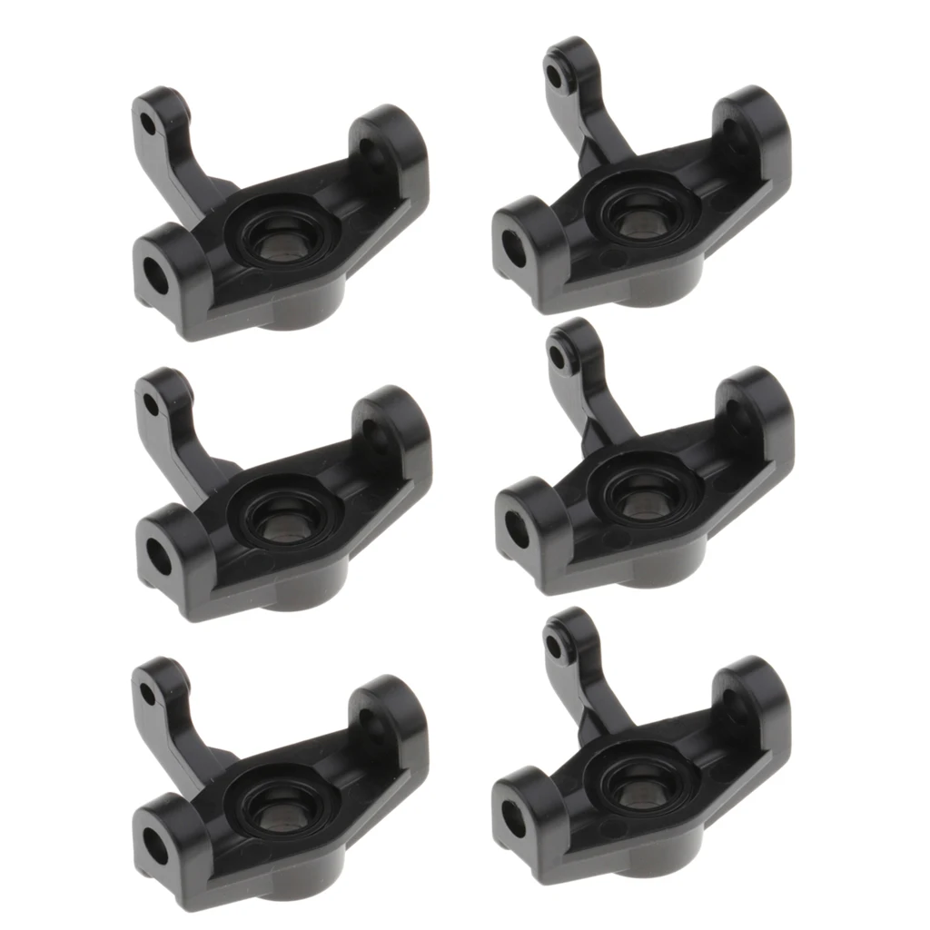 6 шт. алюминиевые передние C-образные ролики и рулевые ступицы для RC 1/14 WLtoys 144001