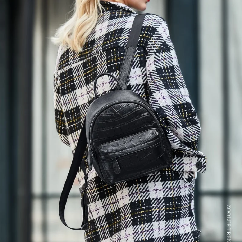 Limited! Women Backpack Genuine Leather Causal Travel Bags Cowskin Female Shoulder Bag Backpacks Shool-Girls High Quality SC222
