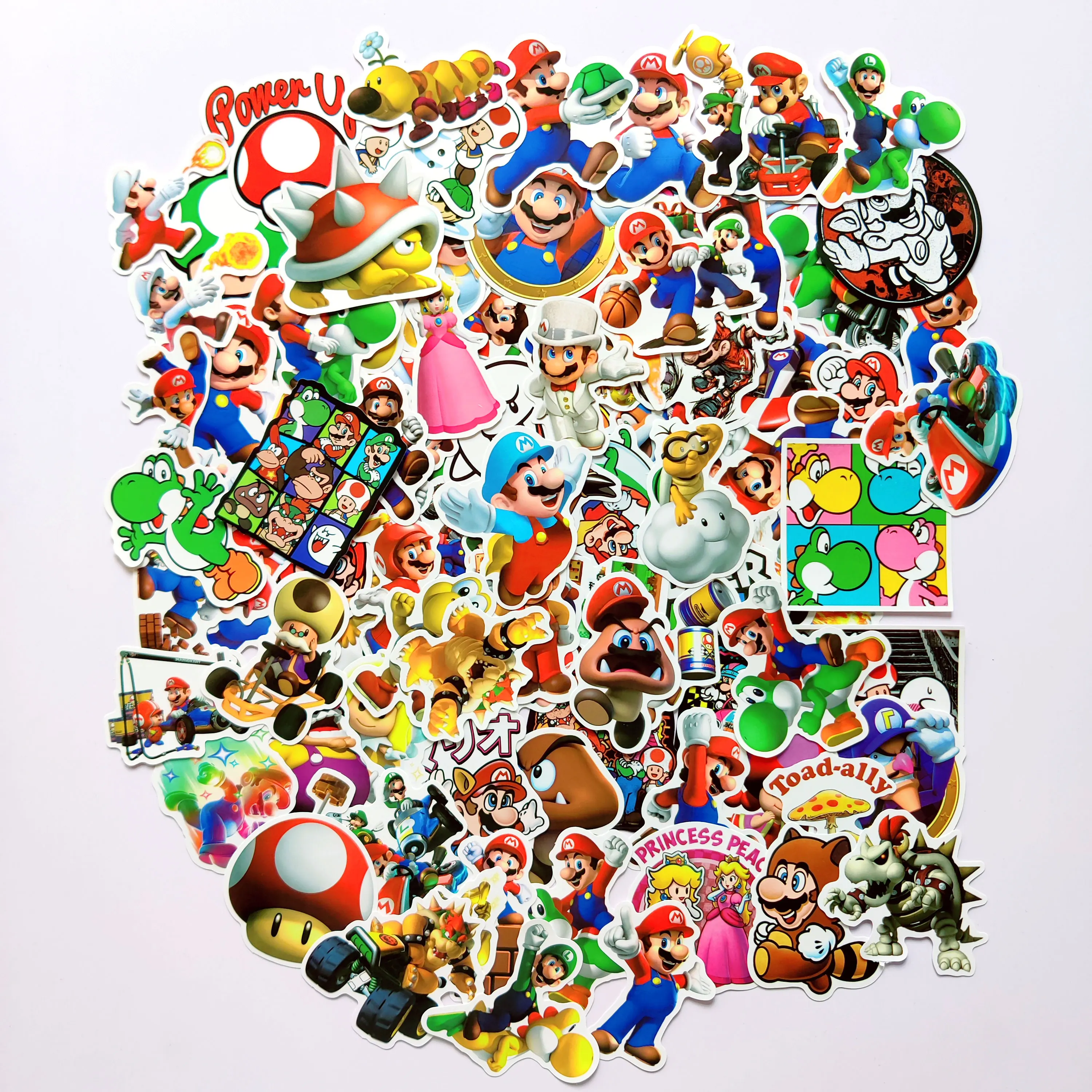 100 шт. Аниме игры Super Mario цветовой стикер карикатуры Водонепроницаемый чемодан
