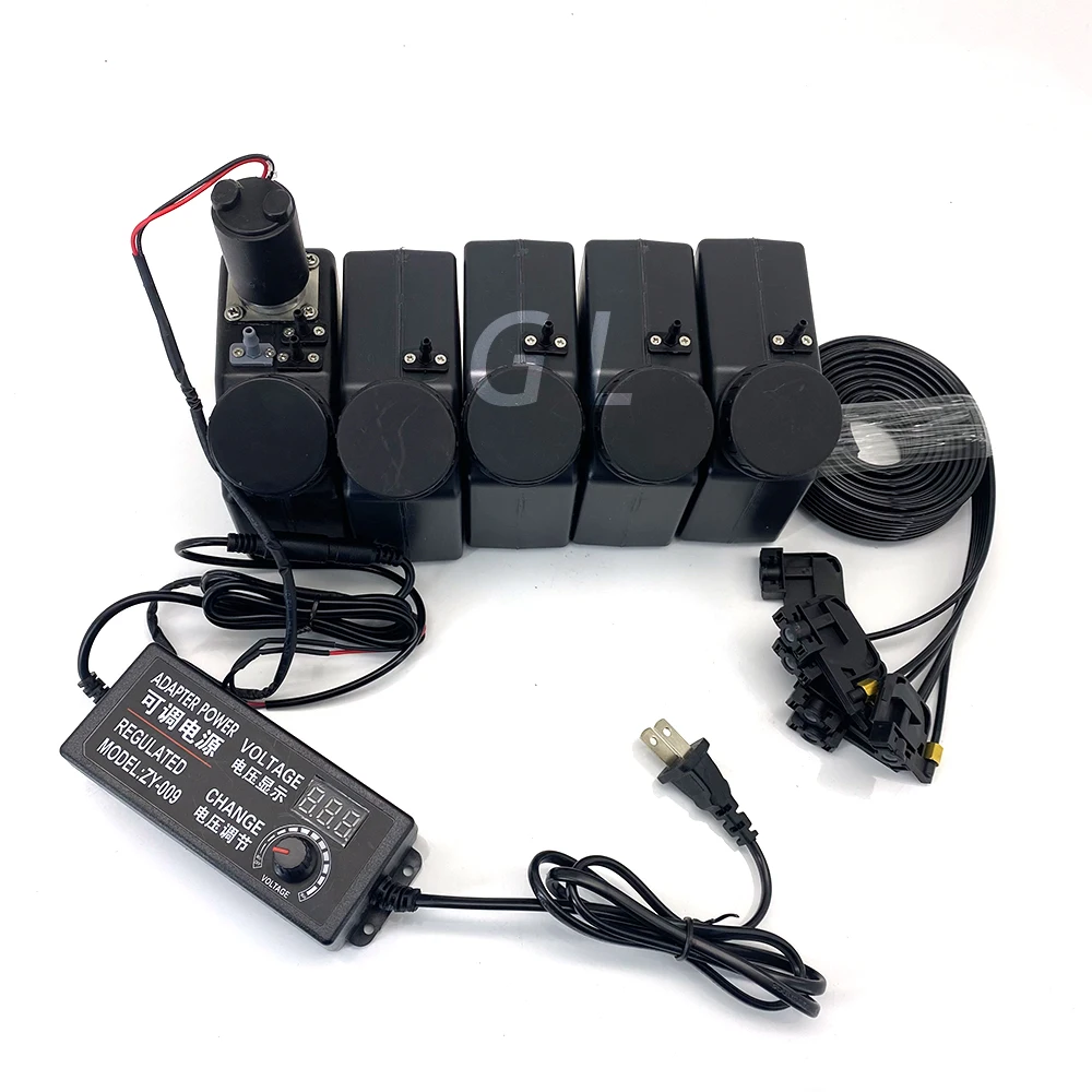 Один набор 5 цветов картридж для УФ-чернил CMYKW с зеркальным зеркальцем CISS