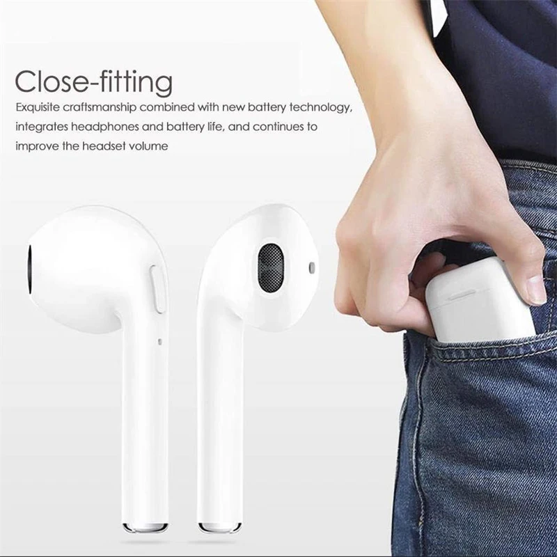 

I7s TWS Wireless Headphones Bluetooth Earphone Stereo Earbud Headset with Charging Box for IPhone 6 7 8 X Android IOS Systems