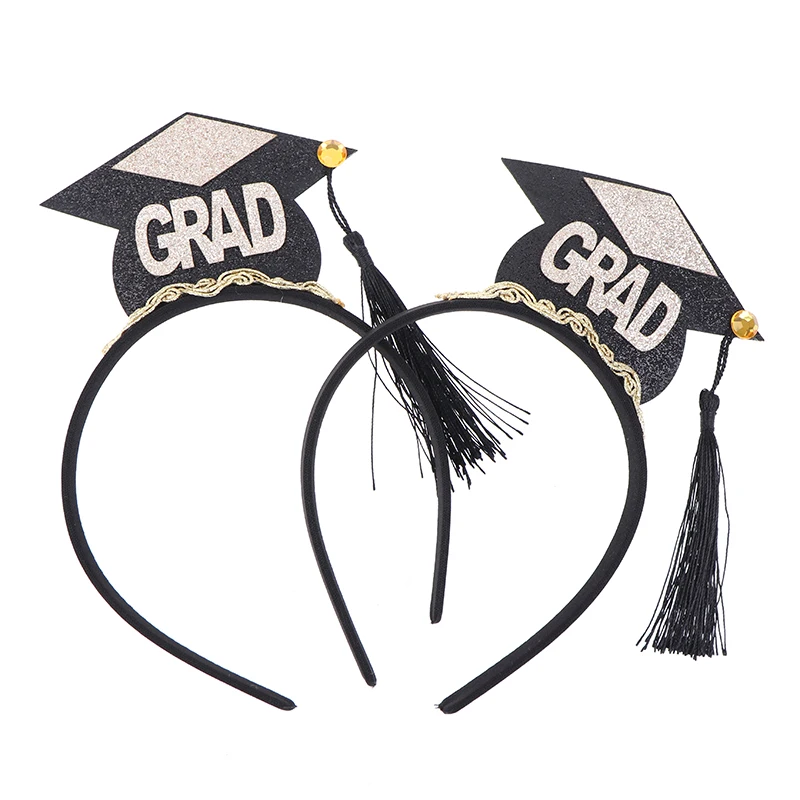 2 шт. Выпускной шляпа Мини с кисточкой на голову ободки для волос стильная повязка