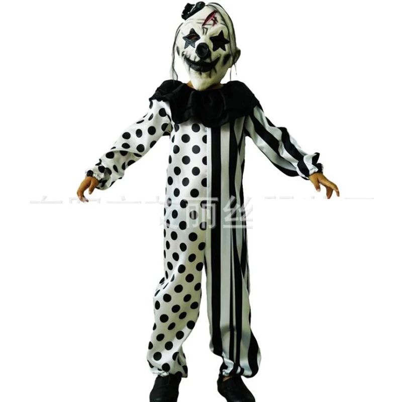 Костюм клоуна-убийца для мальчиков костюм маскарада на Хэллоуин детская одежда