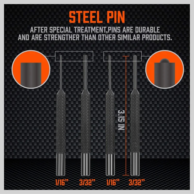 Набор перфораторов и молоток с латунными полыми стальными пластиковыми