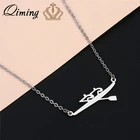 QIMING гребной лодка подвеска ожерелье из нержавеющей стали золото серебро модные ювелирные изделия аксессуары Прямая поставка