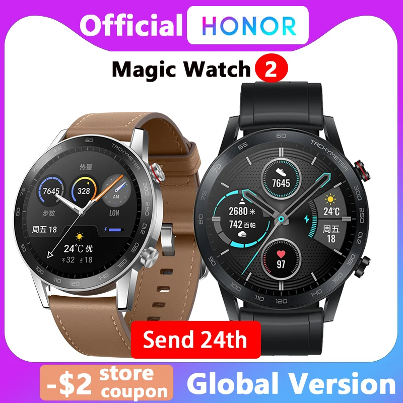 Глобальная версия часов Honor Watch Magic 2 Смарт часы es Bluetooth 5 1 с кислородом крови для