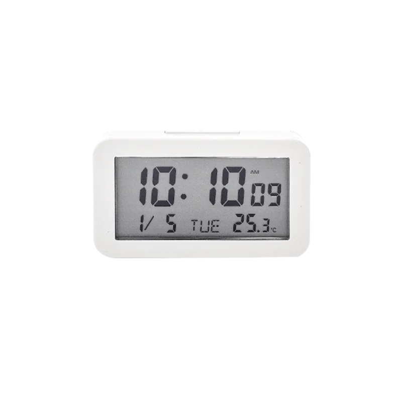 

Auto Bell Alarm Clock Desktop Battery Hygrometer Lcd Smart Alarm Clock Electronics Digital Stacja Pogodowa Bedroom Decor BX50NZ