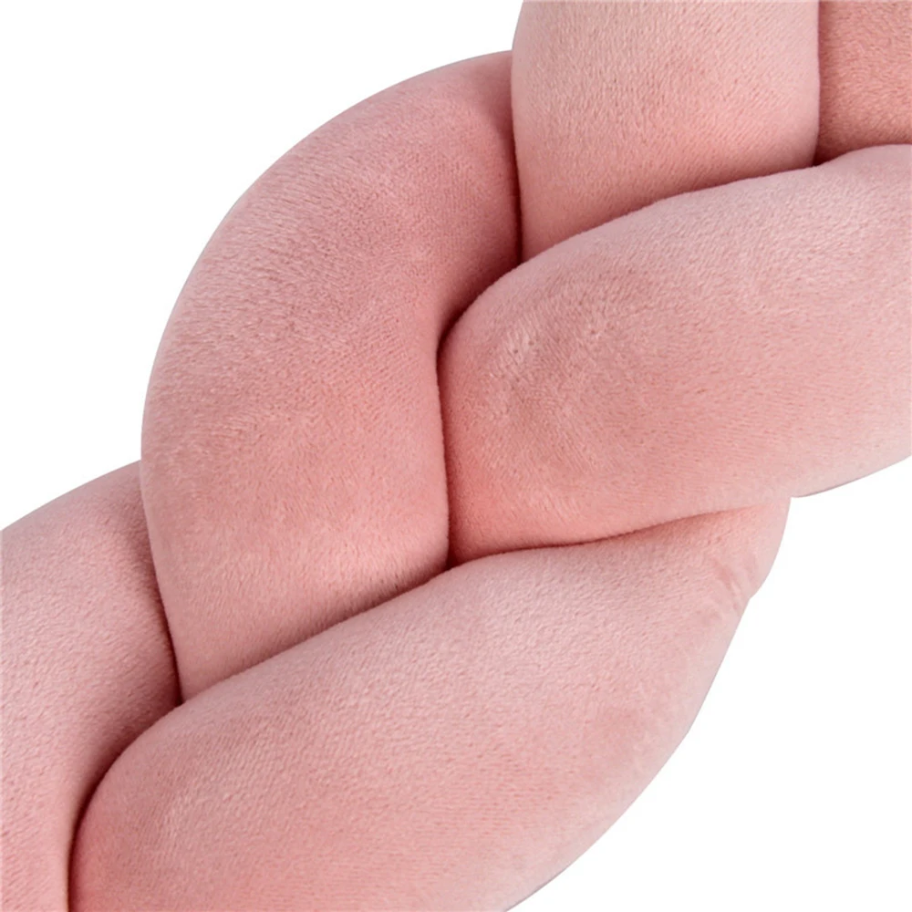 Ткацкая кровать бампер для детей 3 м косички декор детской кровати плюшевый