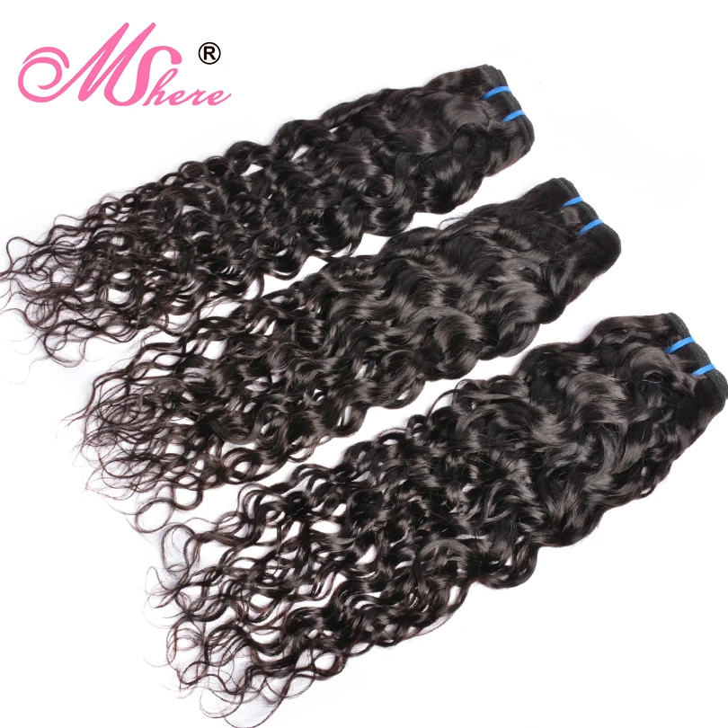 Волнистые человеческие волосы в пучках 3/4 шт. бразильские без повреждения