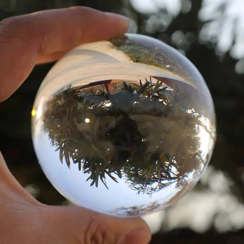 9 см прозрачный цирсталь Lensball фотография украшение акробатика креативный