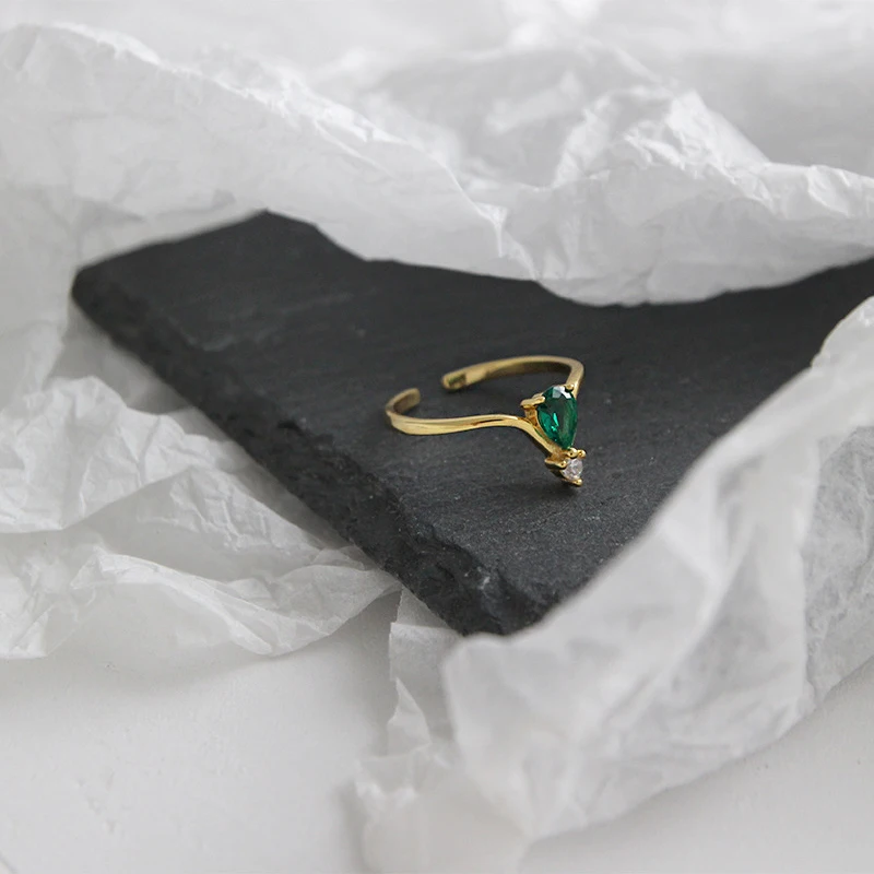 Женское регулируемое кольцо из серебра 925 пробы | Украшения и аксессуары