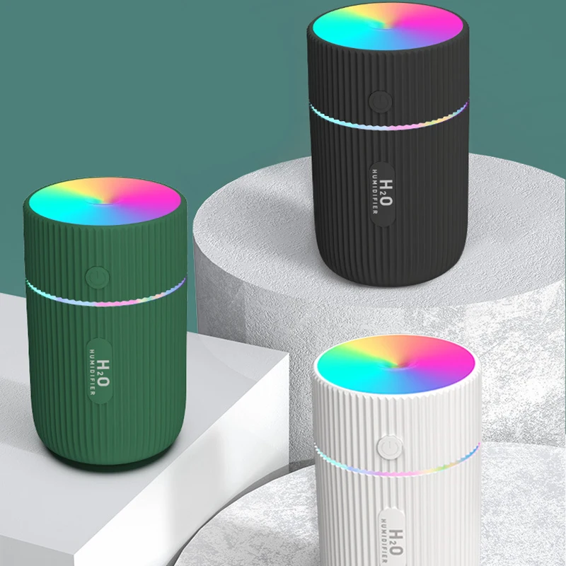 Мини-увлажнитель воздуха со светодиодной подсветкой 7 цветов 220 мл | Электроника