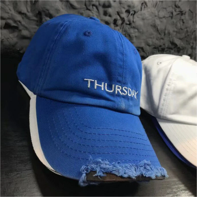 Кепка для скейтборда мужчин и женщин рваная джинсовая бейсболка с надписью на