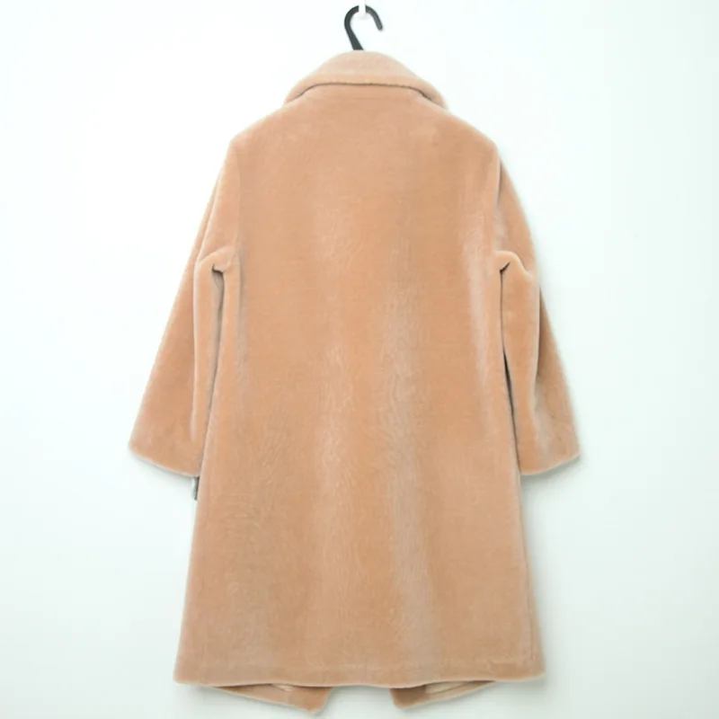 Женская шерстяная куртка с карманами винтажная уличная из 100%-ной шерсти в