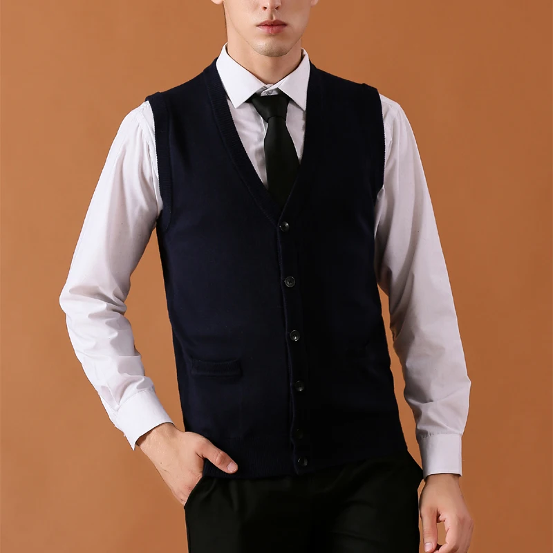 Высококачественные мужские зимние осенние деловые свитера кардиганы свитер