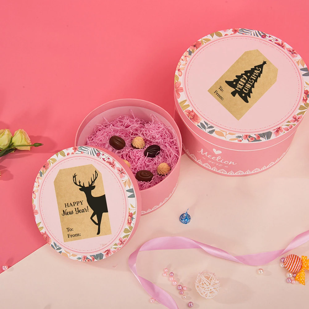 150 рождественских этикеток съемные этикетки для подготовки подарков остатков